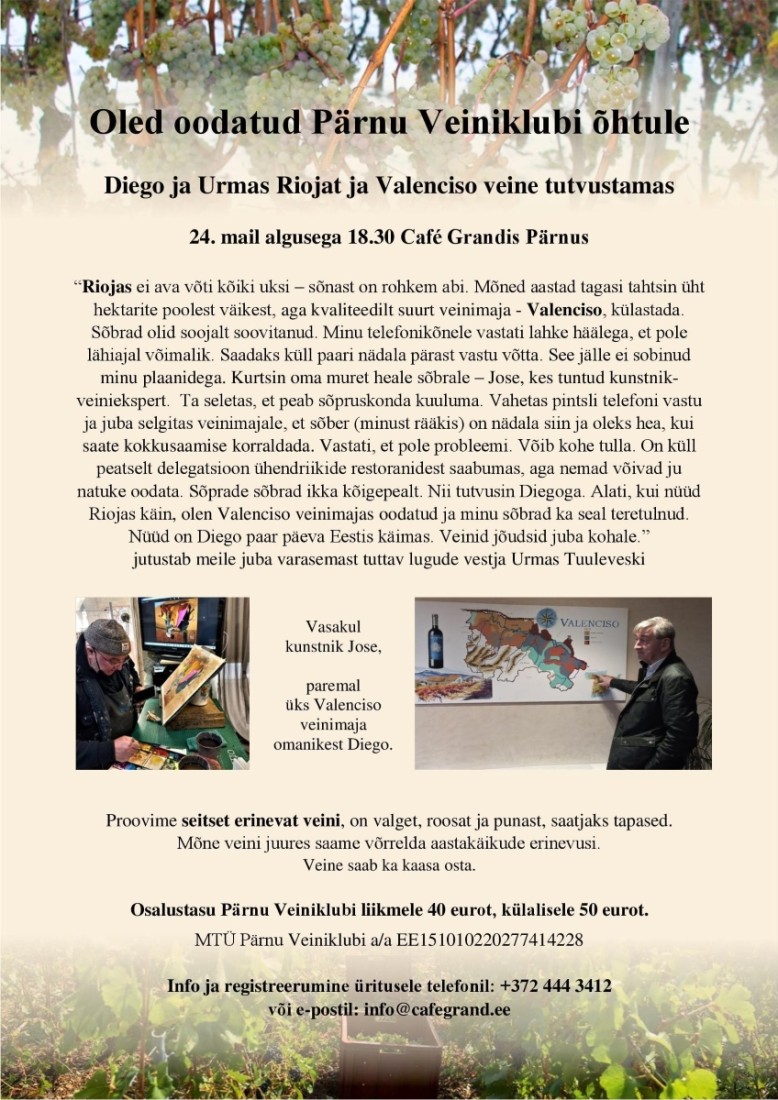 24.05.23 Rioja ja Valenciso Urmas Tuuleveski